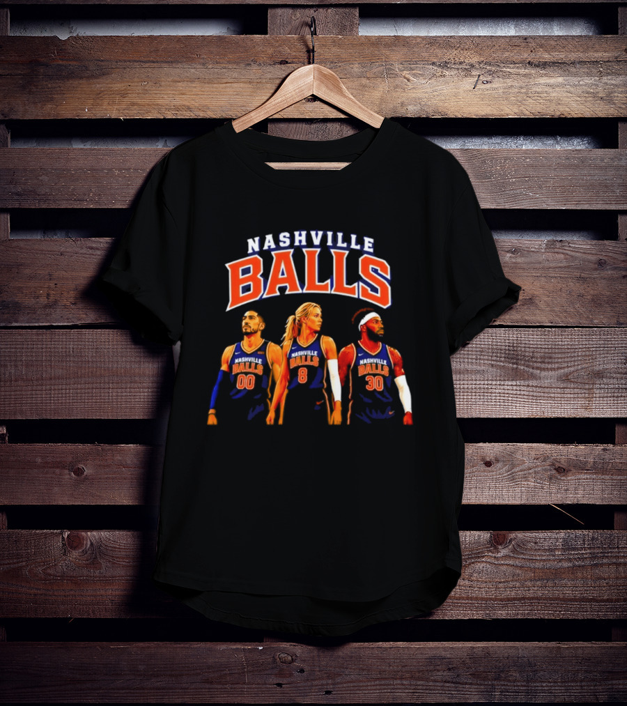 Nashville Balls Basketball Team Jersey Sports 00 8 30 T-Shirt