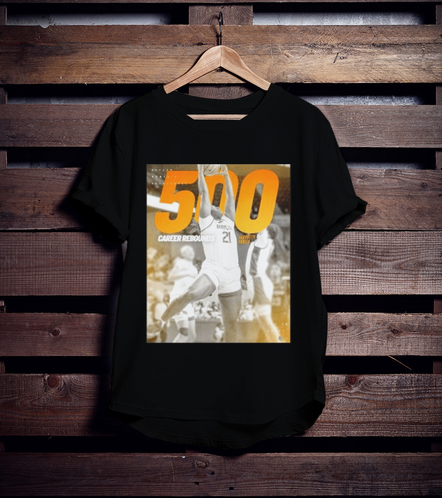 Baylor Bears Aaronette Vonleh 500 Career Rebounds T-Shirt