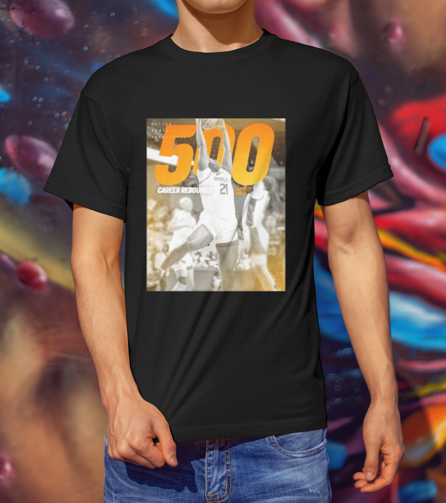 Baylor Bears Aaronette Vonleh 500 Career Rebounds T-Shirt
