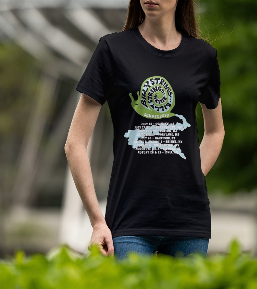Billy Strings Summer 2026 Snail Tour Dates July August Schedule T-Shirt