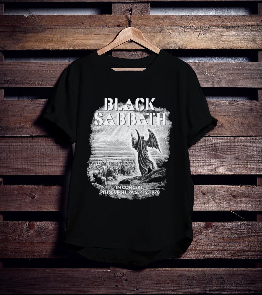 Black Sabbath In Concert Pittsburgh Pa Sept 2 1978 T-Shirt