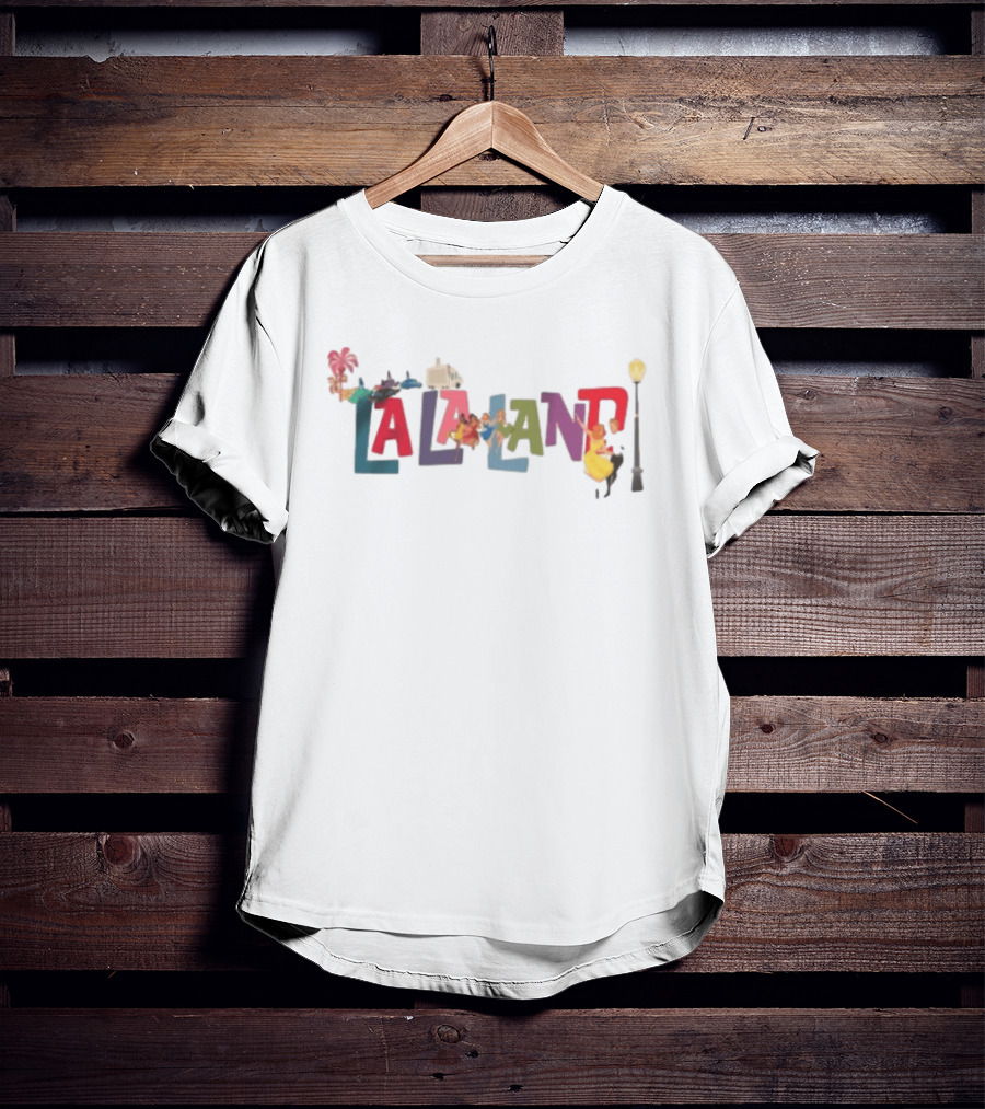 Lionsgate Store Colorful La La Land Ladies Dancing Movie T-Shirt