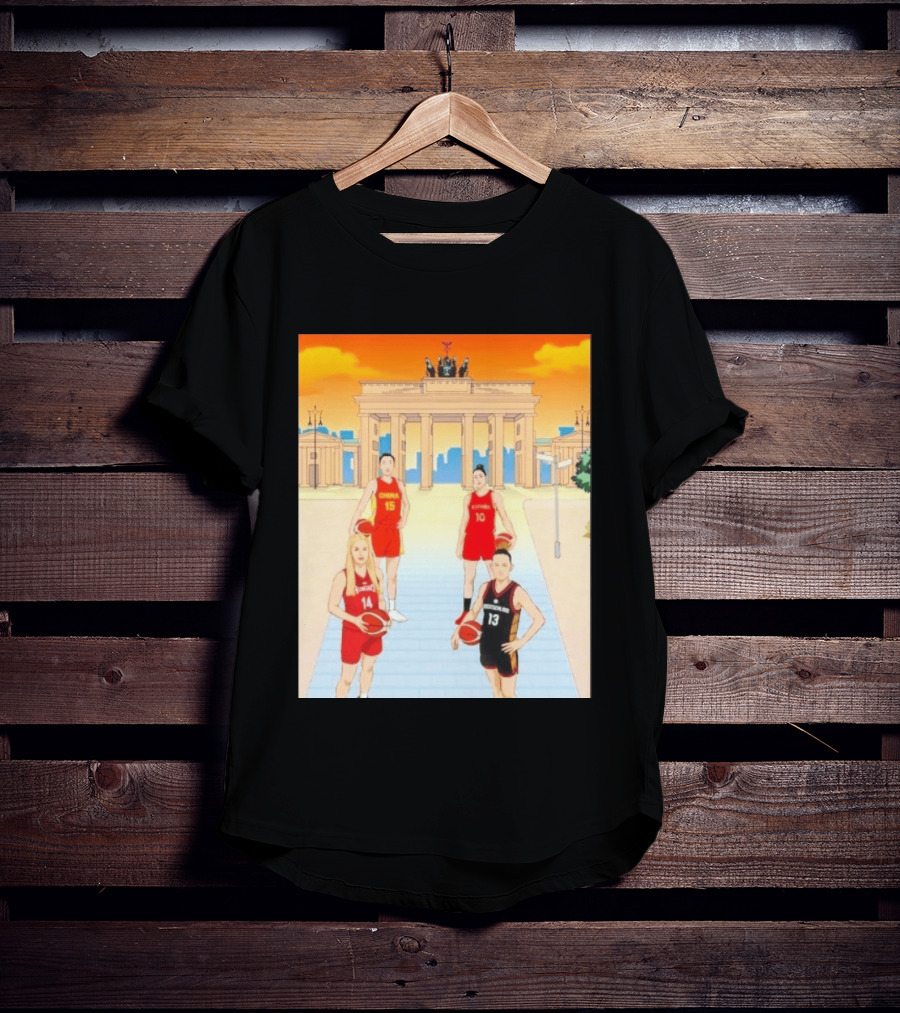 China 15 Espana 10 Hungary 14 Deutschland 13 Basketball Players Berlin T-Shirt