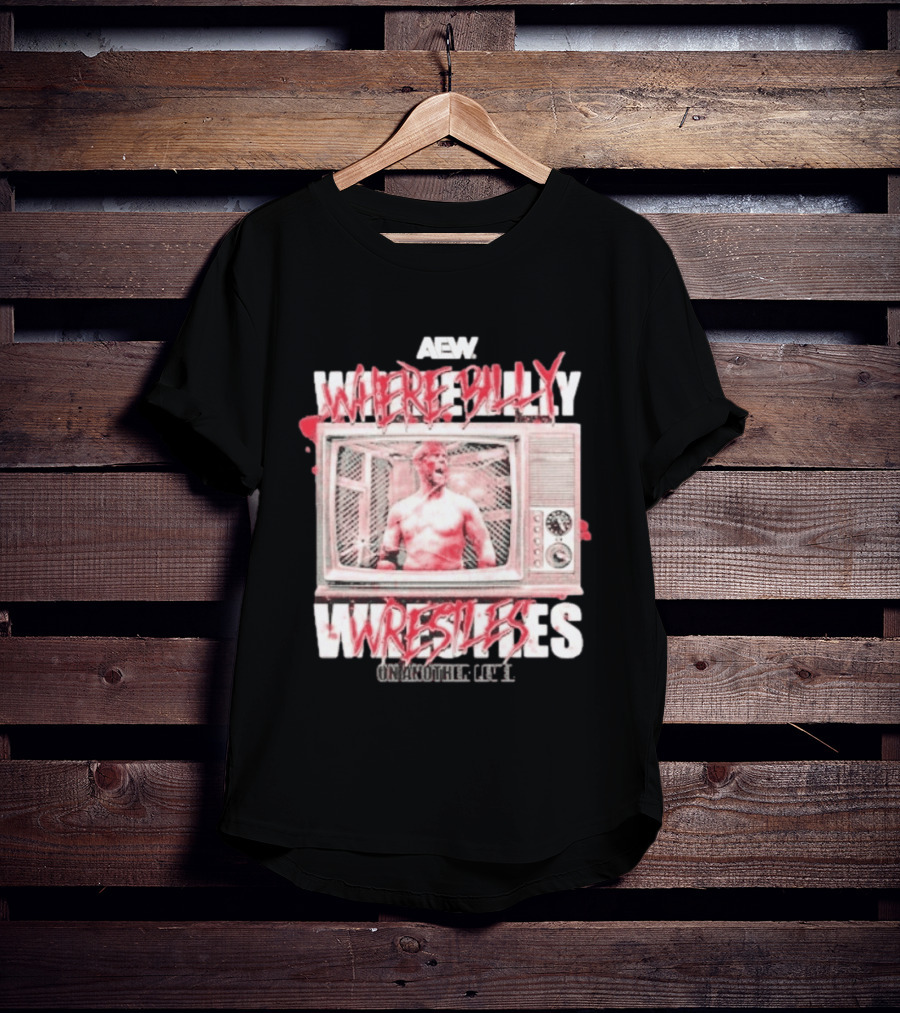 AEW Where Billy Wrestles TV Cage Match T-Shirt