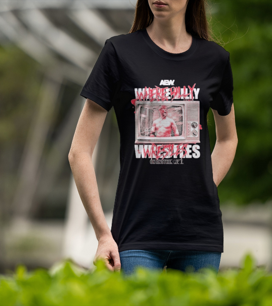 AEW Where Billy Wrestles TV Cage Match T-Shirt