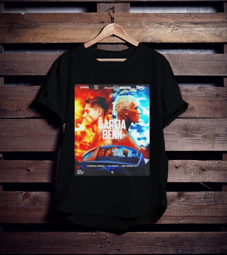 Garcia Vs Benn Live Fight DAZN Mobile Arena Las Vegas September 12th T-Shirt