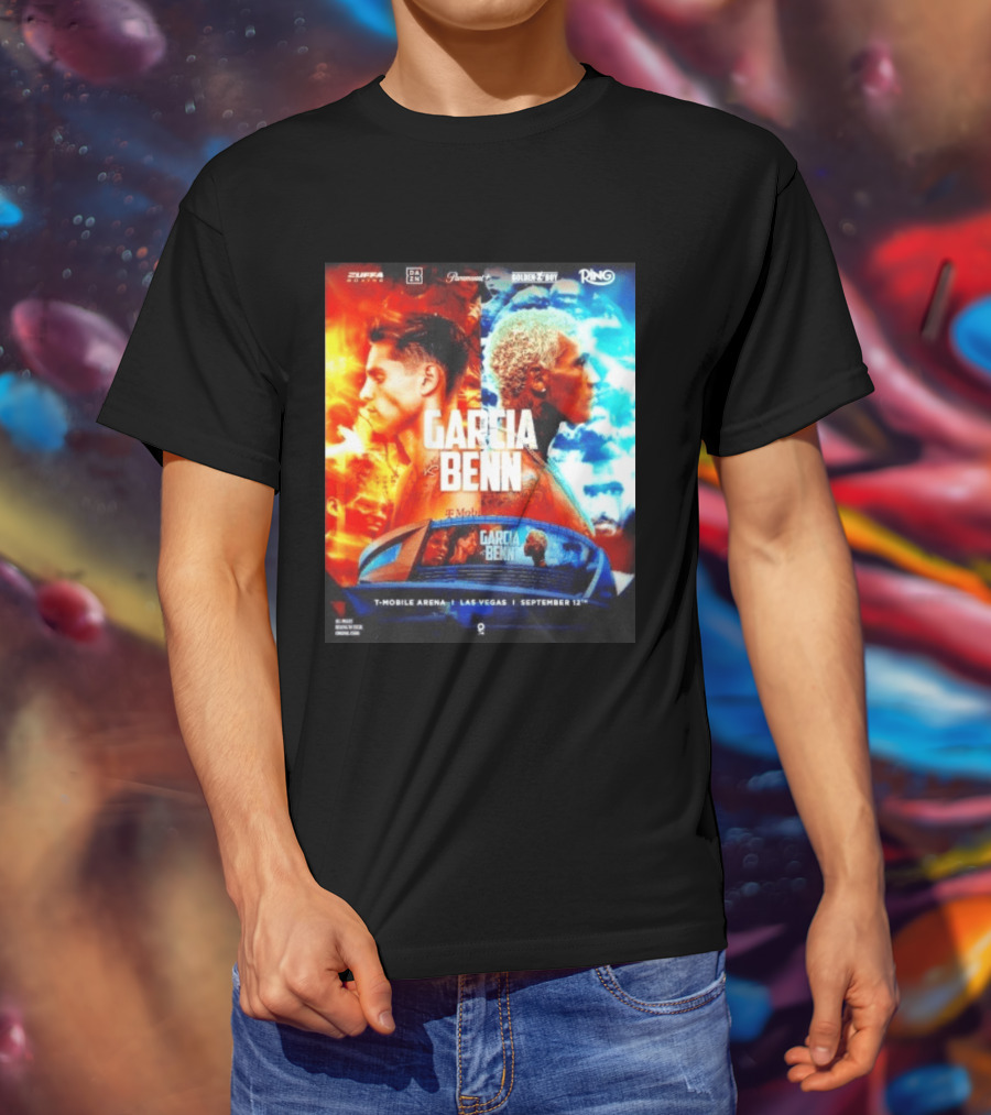 Garcia Vs Benn Live Fight DAZN Mobile Arena Las Vegas September 12th T-Shirt