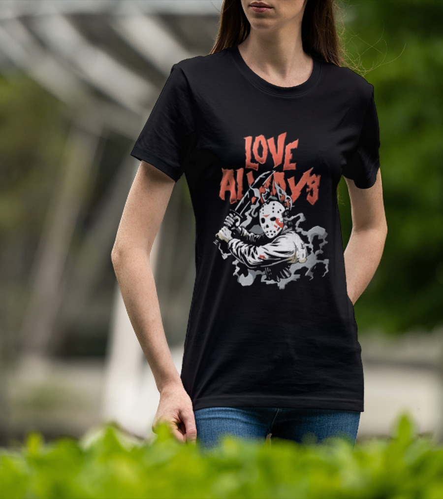 Love Always Jason Voorhees Bloody Machete T-Shirt