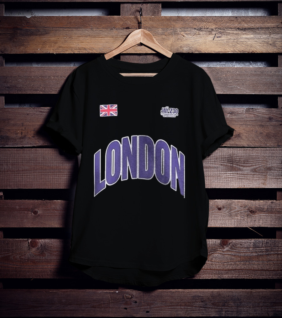 Jay Z London Pop Up Tottenham Hotspur Stadium Name And Number With Union Jack Flag T-Shirt