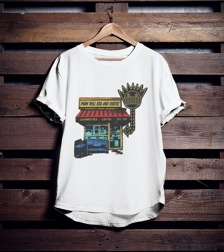 Ween Pork Roll Egg And Cheese Cigarettes Lotto 1991 Storefront T-Shirt