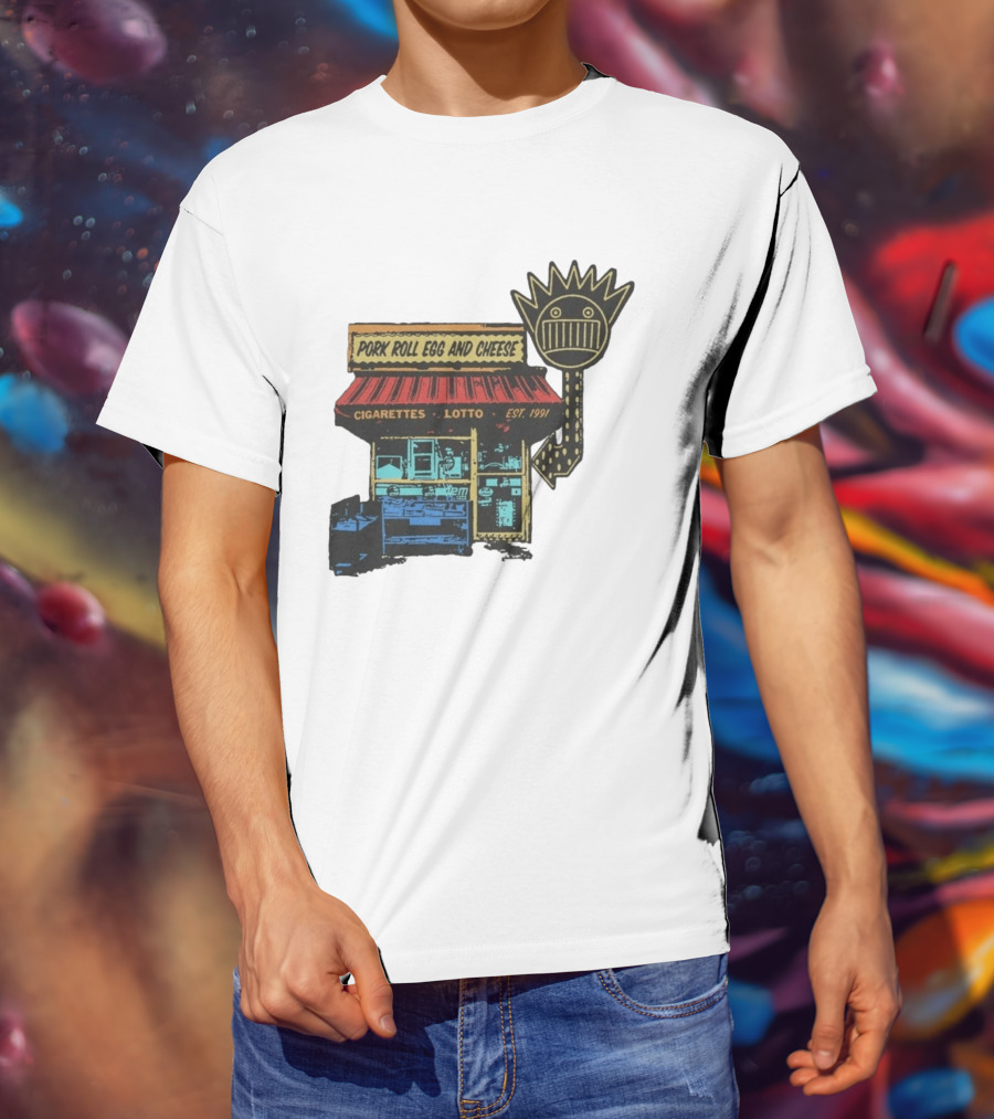 Ween Pork Roll Egg And Cheese Cigarettes Lotto 1991 Storefront T-Shirt
