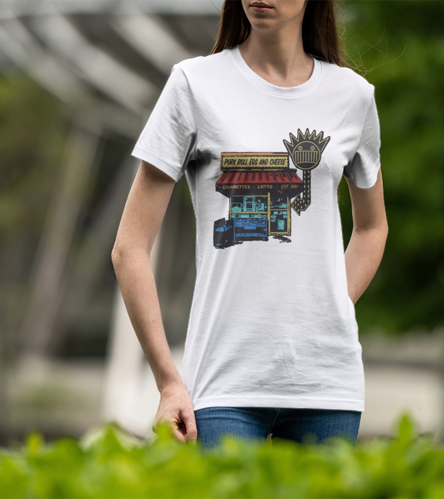 Ween Pork Roll Egg And Cheese Cigarettes Lotto 1991 Storefront T-Shirt