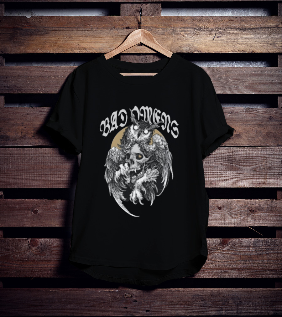 Bad Omens Dying To Love Gothic Owl Skull T-Shirt