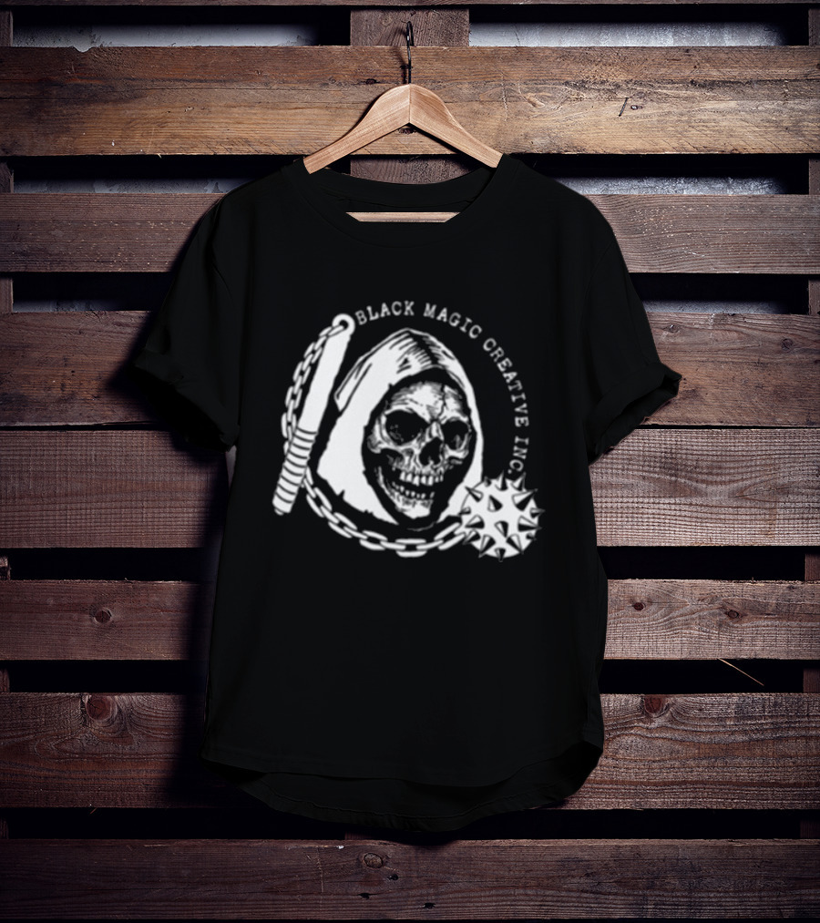 Black Magic Creative Inc Skull And Chain T-Shirt