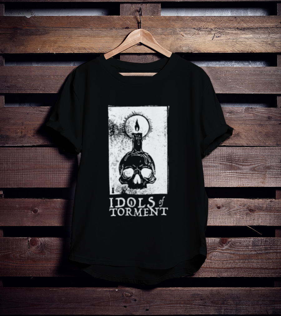 Black Magic Creative Store Idols Of Torment Skull Candle T-Shirt