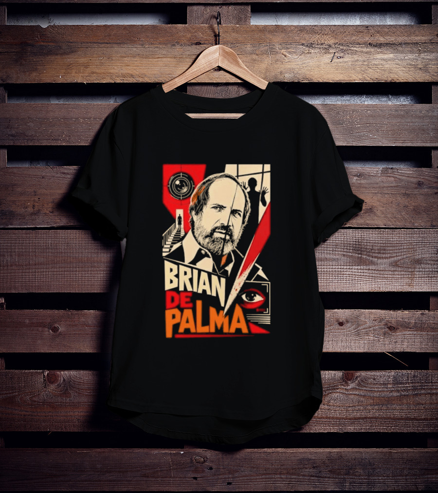 Brian De Palma Cinematic Visionary Red Eye Montages T-Shirt