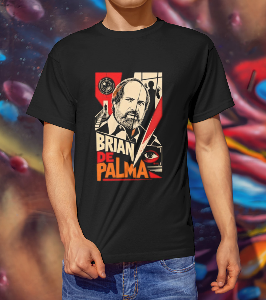 Brian De Palma Cinematic Visionary Red Eye Montages T-Shirt