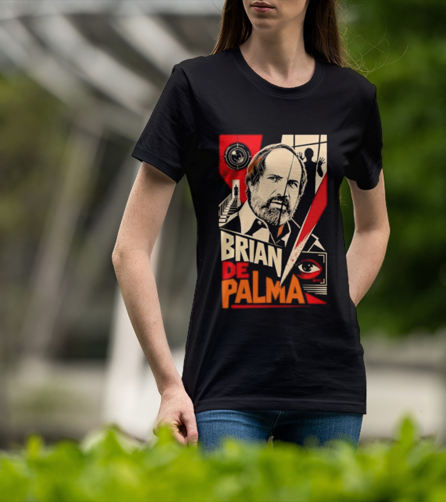 Brian De Palma Cinematic Visionary Red Eye Montages T-Shirt