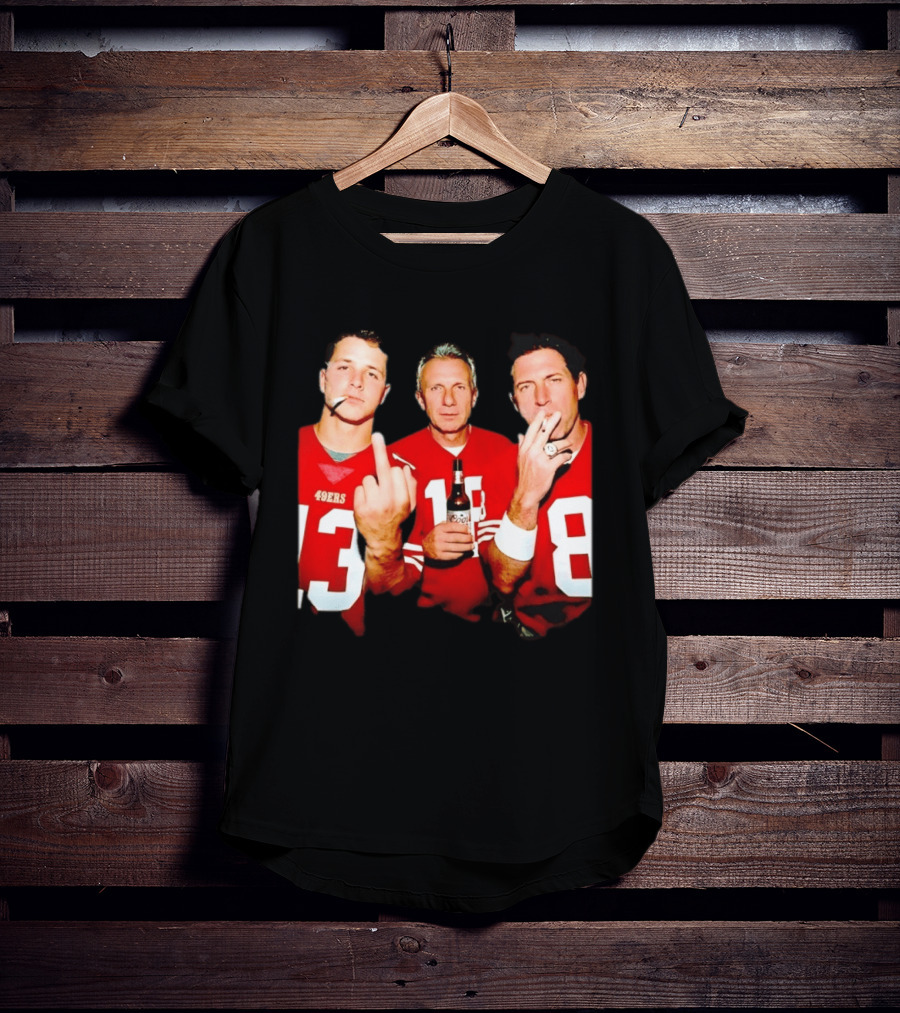 Brock Purdy Joe Montana Steve Young 49ers Legends NFL Players T-Shirt
