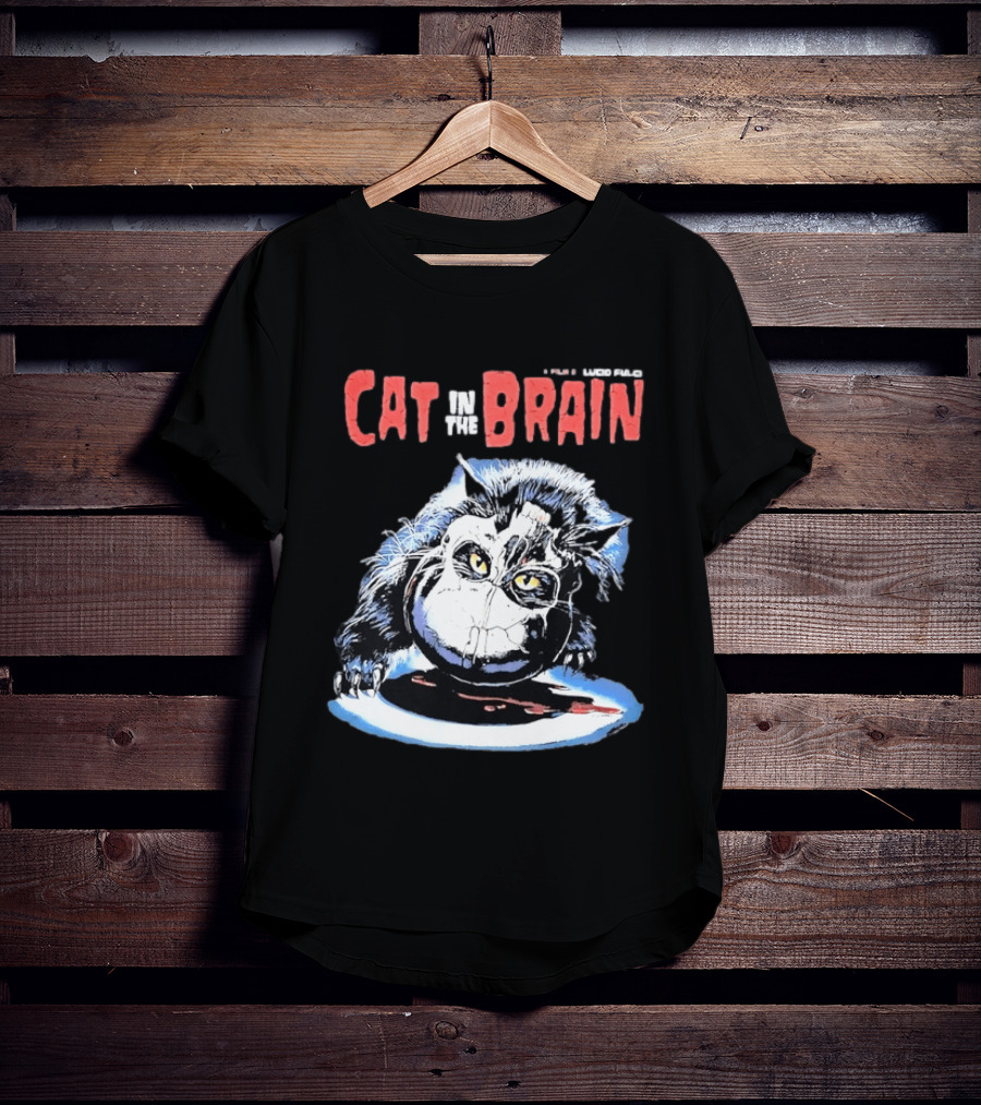Lucio Fulci Cat In The Brain Horror Movie Graphic Novelty T-Shirt