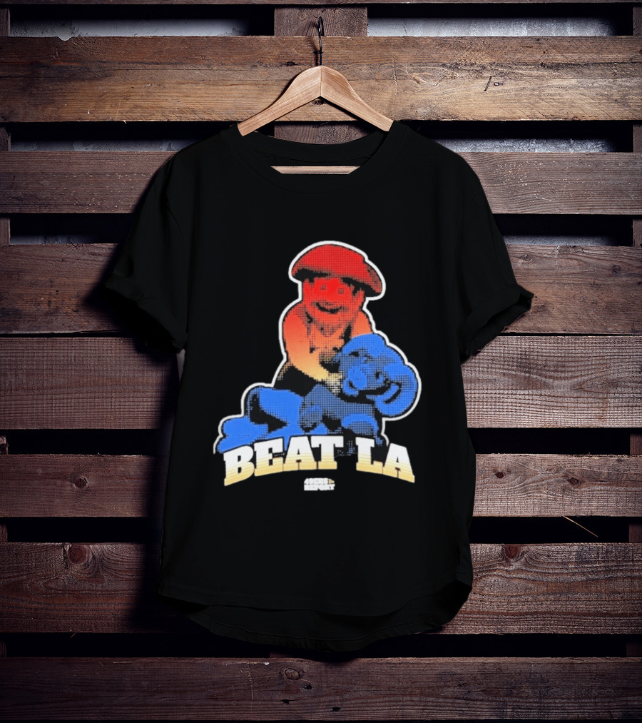 San Francisco 49ers Beat LA Rams Retro Style Football Rivalry T-Shirt