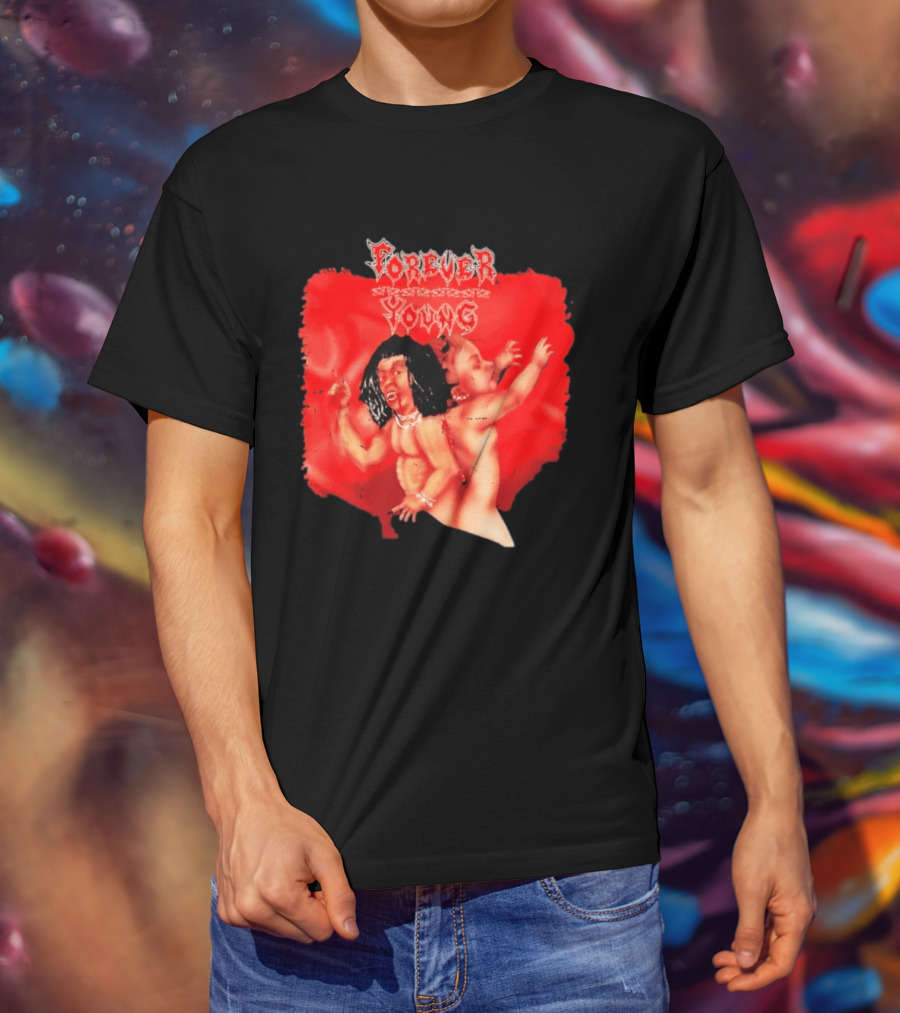 Forever Young Gothic Dark Aesthetic Baby Rebel T-Shirt
