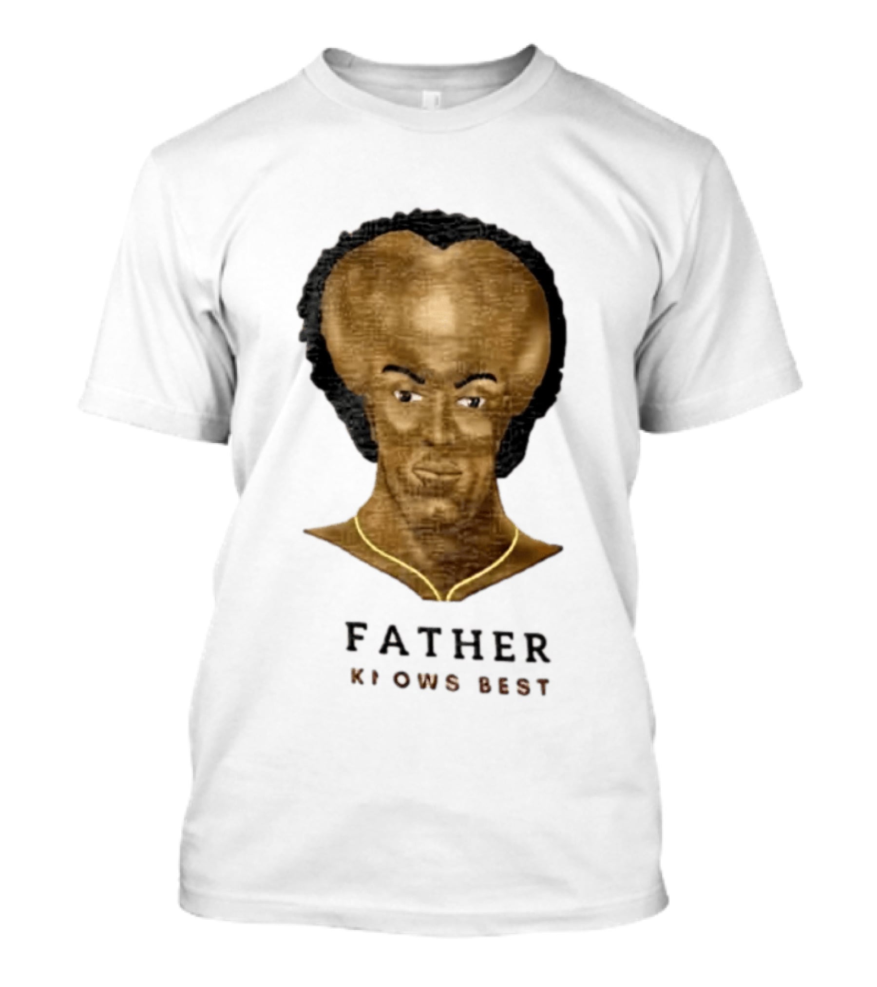 Father Knows Best Yakub Large Heart Shaped Brain T-Shirt