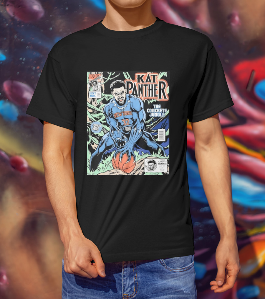 Kat Panther New York 32 The Concrete Jungle Comic Cover Booker Back Page T-Shirt