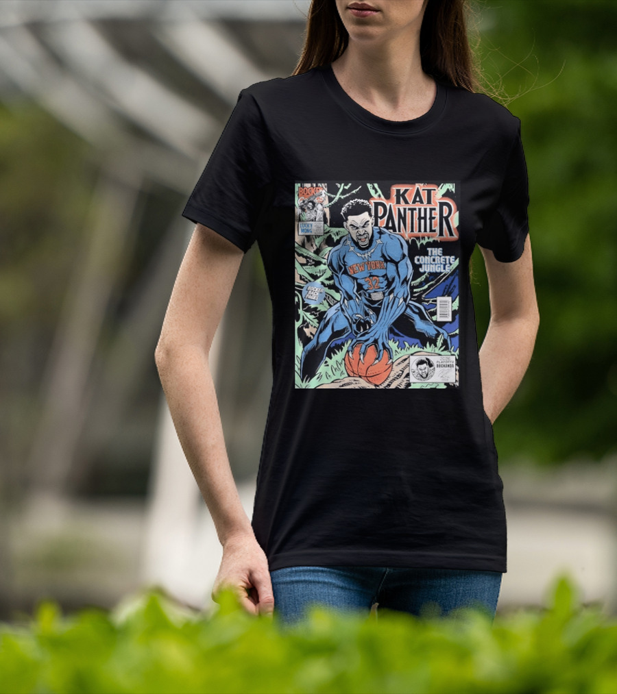 Kat Panther New York 32 The Concrete Jungle Comic Cover Booker Back Page T-Shirt