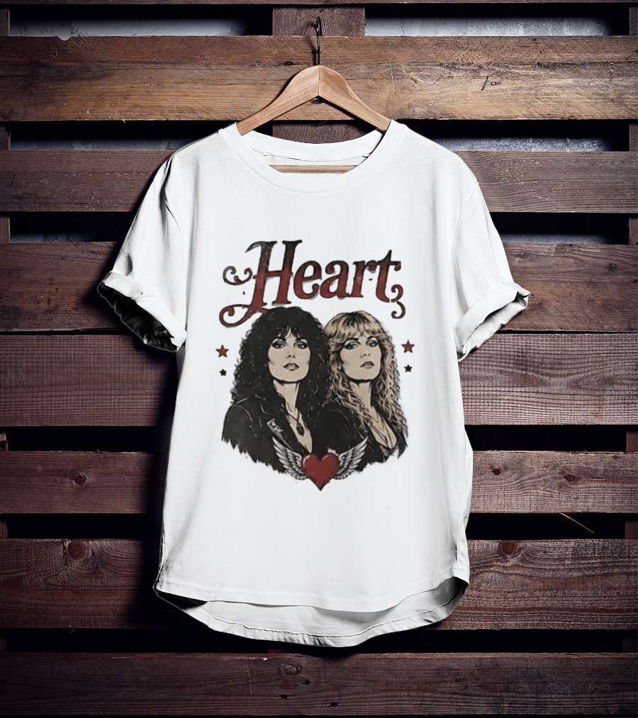 Heart Band Sing Loud Love Wild With Iconic Duo T-Shirt