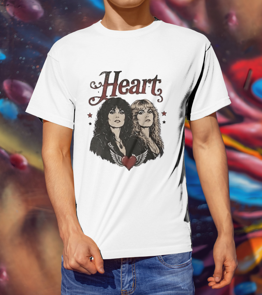 Heart Band Sing Loud Love Wild With Iconic Duo T-Shirt