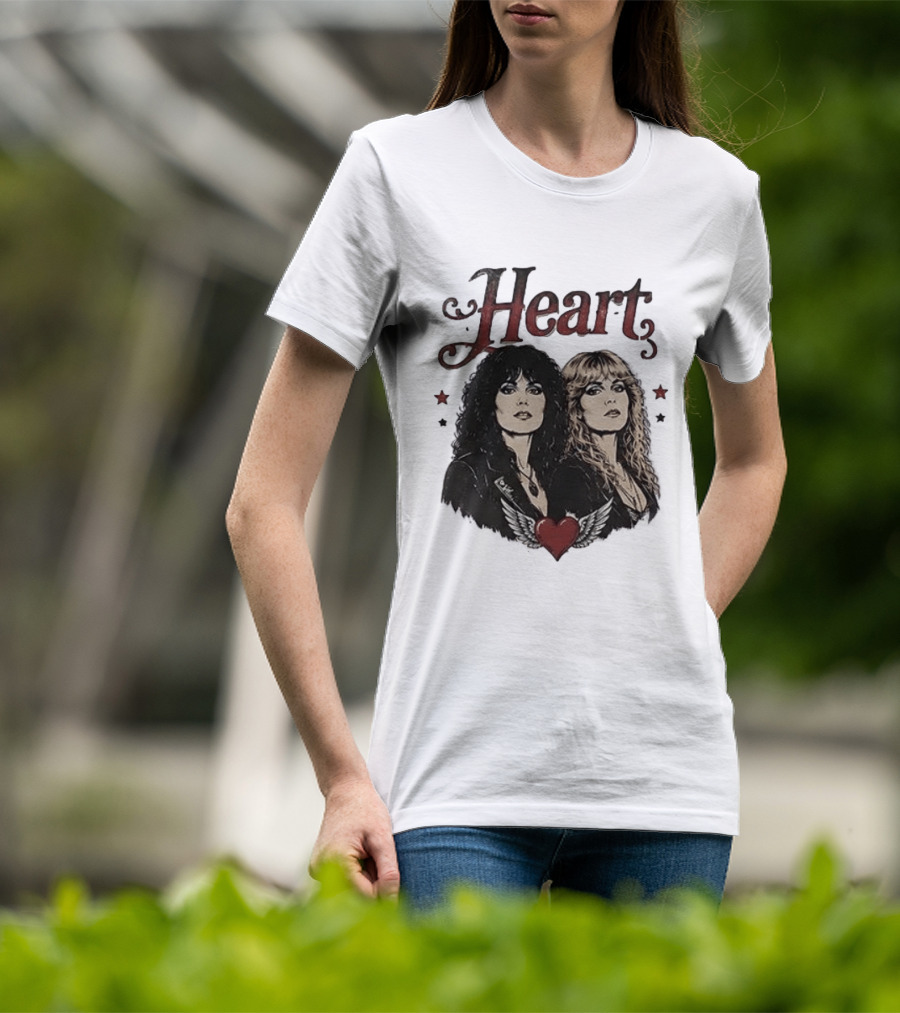 Heart Band Sing Loud Love Wild With Iconic Duo T-Shirt