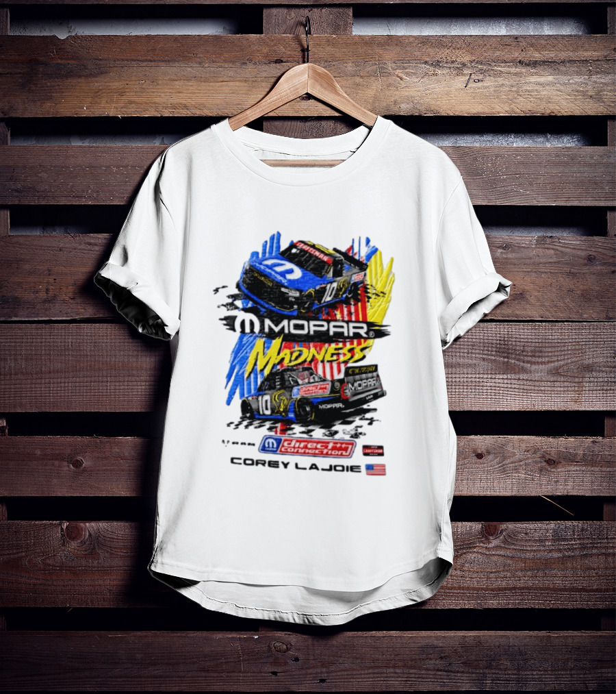 Kaulig Racing Corey LaJoie Mopar Madness 10 Direct Connection NASCAR 2023 T-Shirt