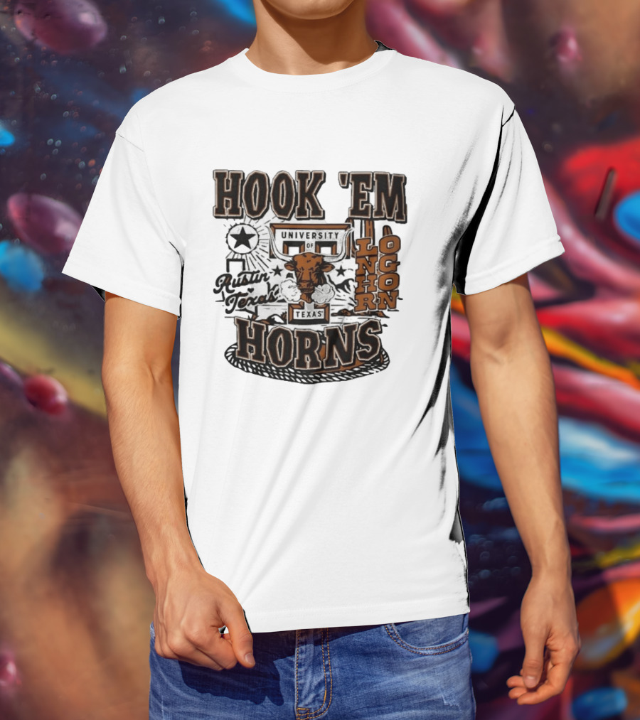 Hook 'Em Horns University Of Texas Austin Longhorns Texas T-Shirt