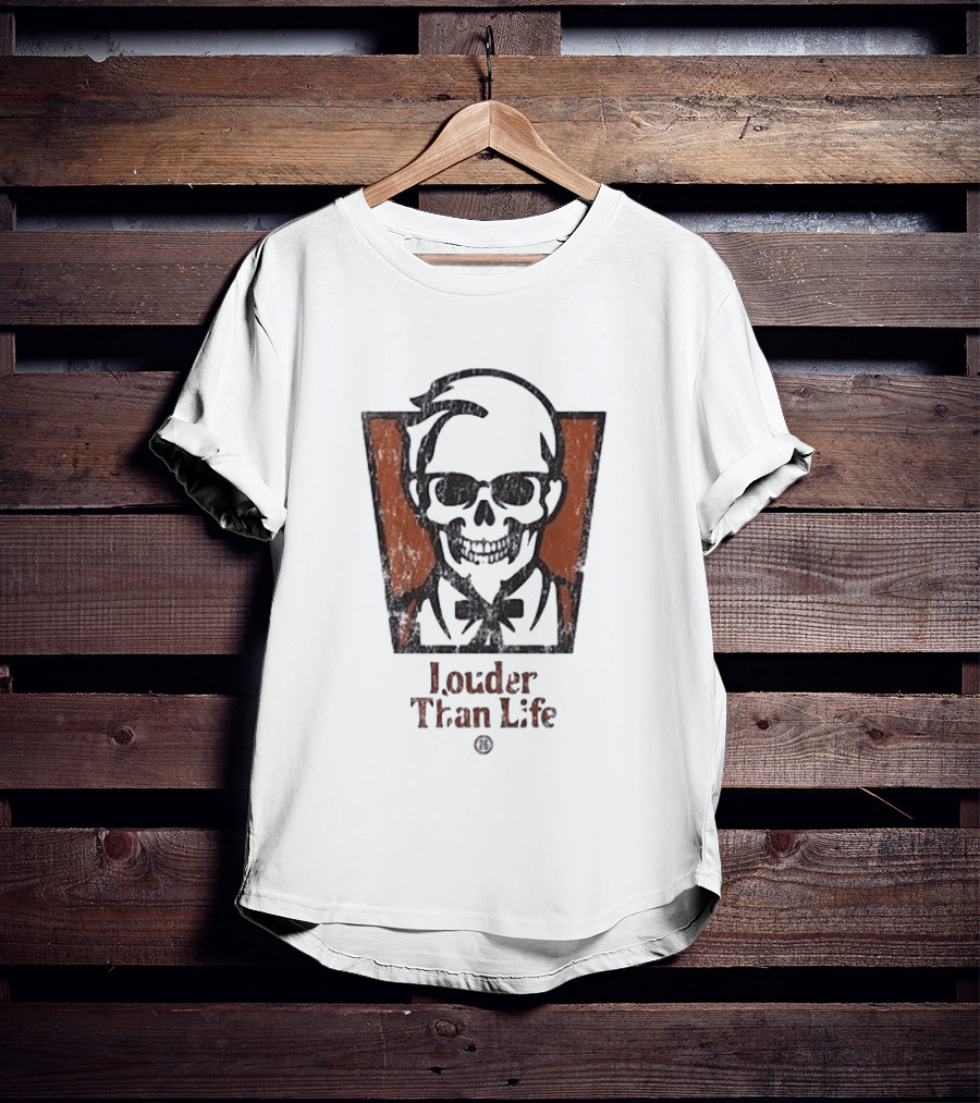 Louder Than Life Skull Colonel KFC T-Shirt