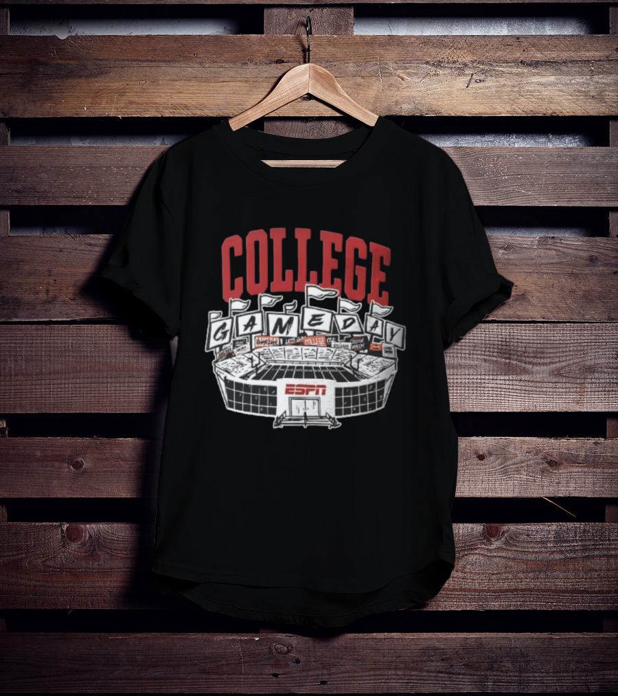 ESPN College GameDay Stadium Flags And Field T-Shirt