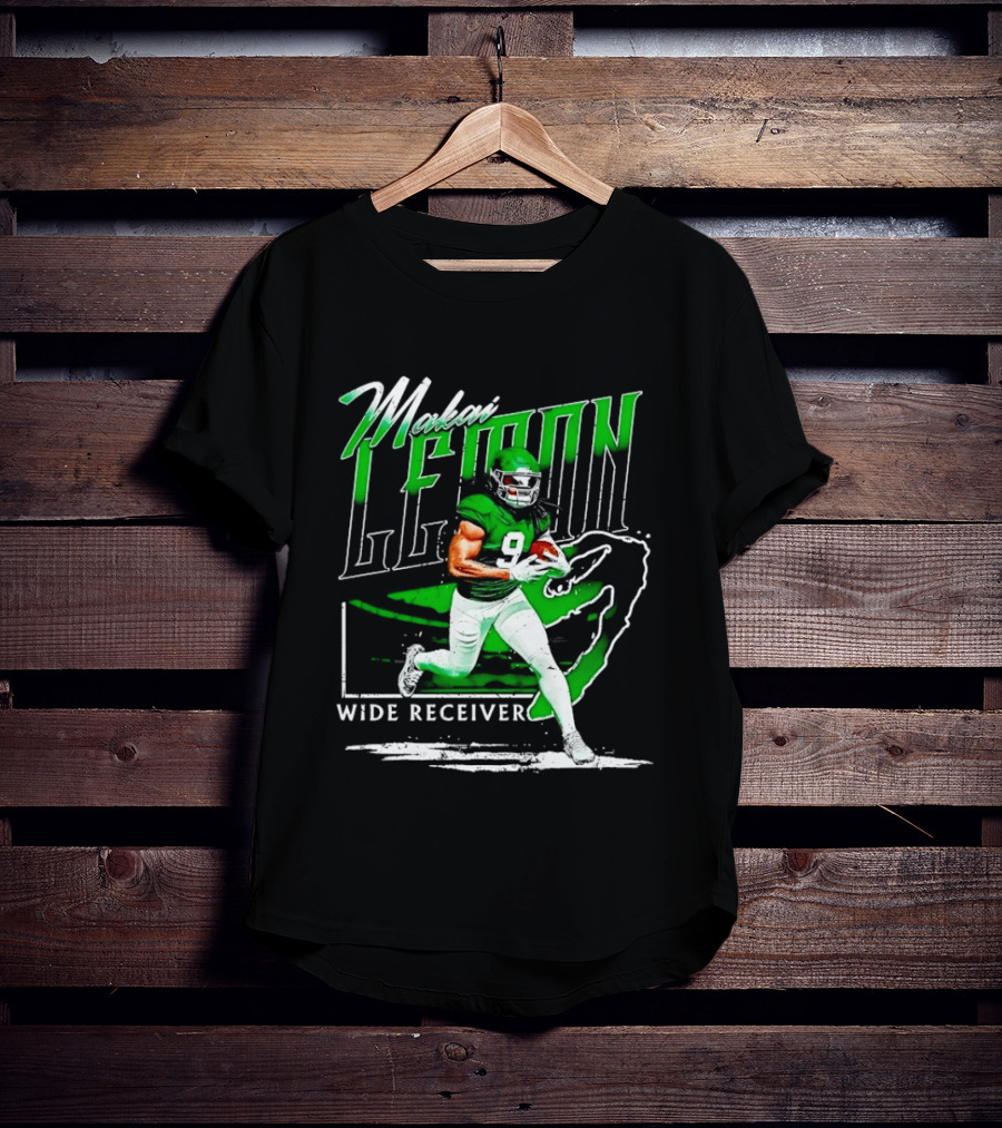 Makai Lemon New York Jets Wide Receiver 9 Football T-Shirt