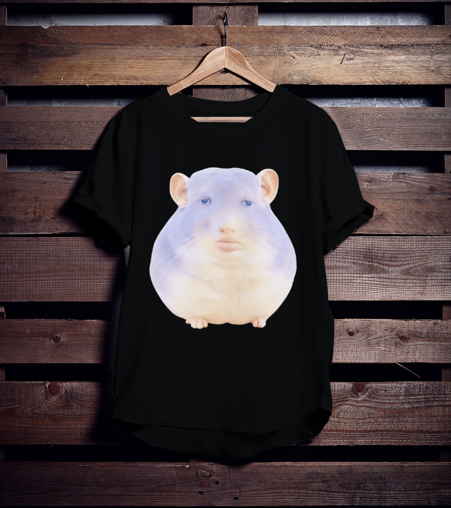 Surreal Chinchilla Human Face Hybrid Expression T-Shirt