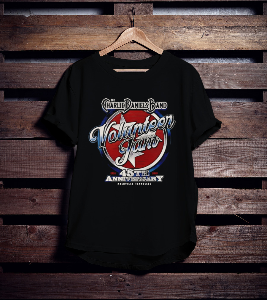 Charlie Daniels Band Volunteer Jam 45th Anniversary Nashville Tennessee Star T-Shirt