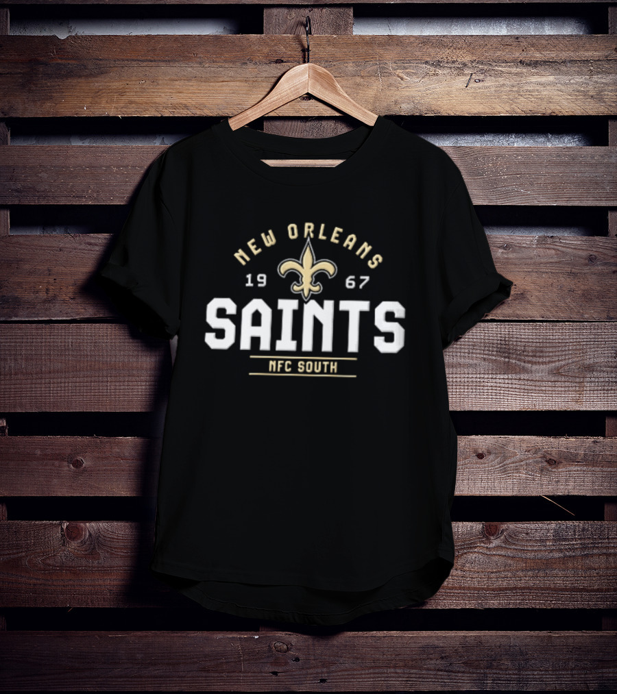 New Orleans Saints 1967 NFC South Fleur De Lis Saints T-Shirt
