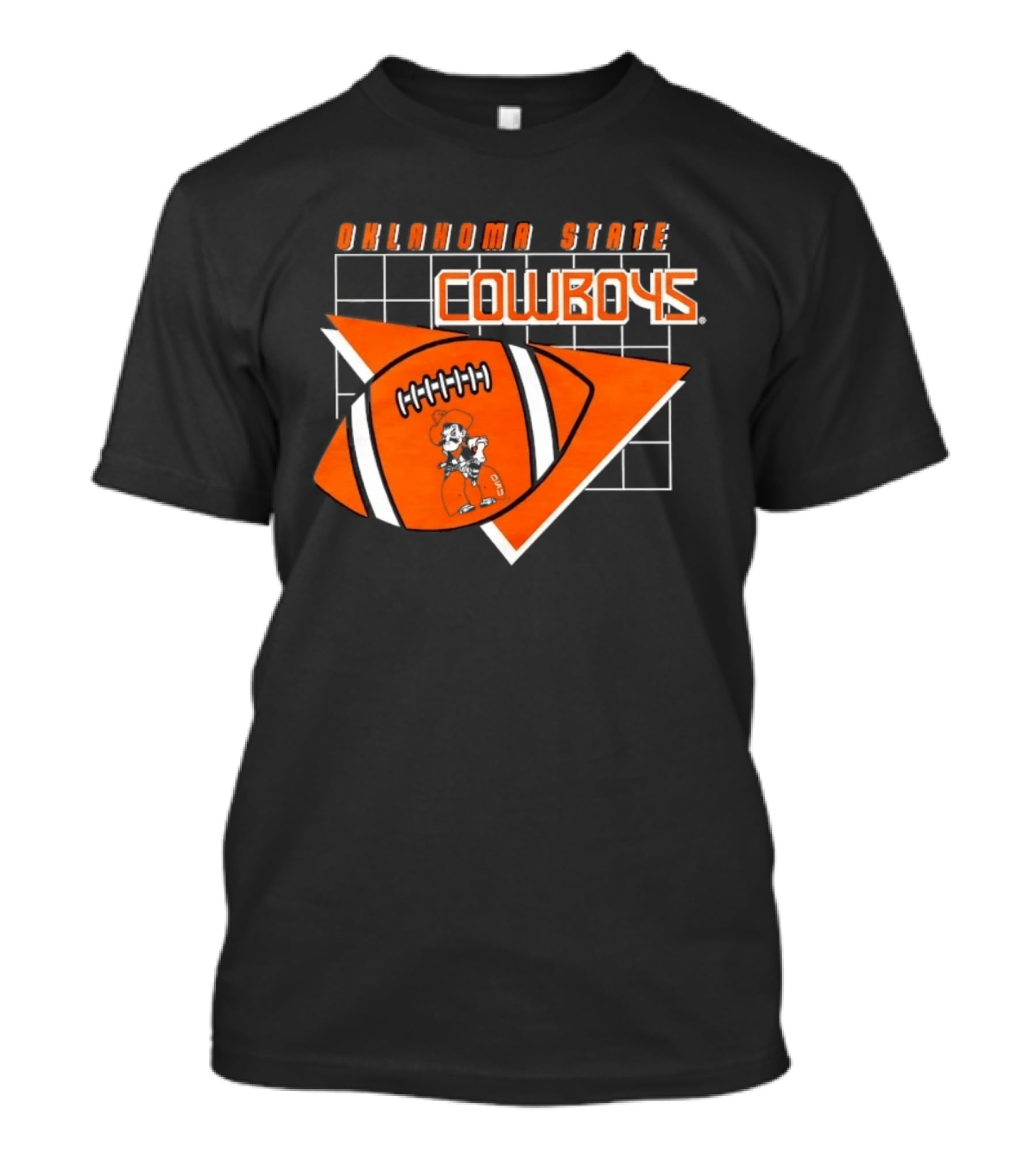Oklahoma State Cowboys Football Team Emblem With Football T-Shirt