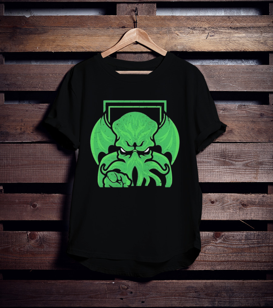 I Want Cthulhu YOU To Obey Commanding Green Creature T-Shirt