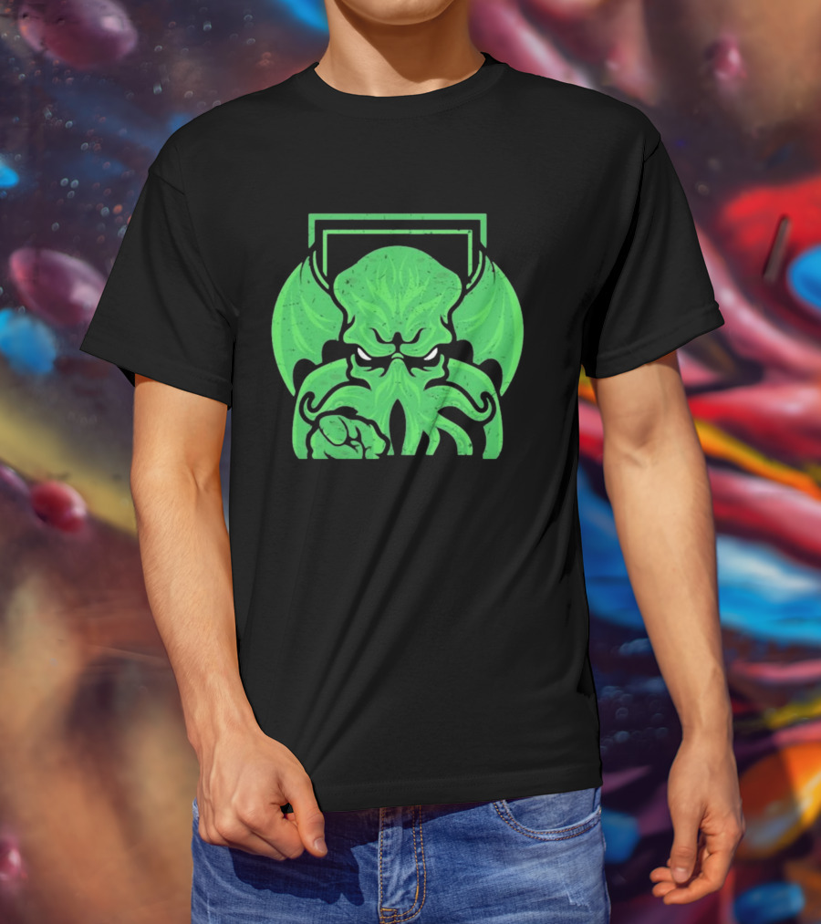 I Want Cthulhu YOU To Obey Commanding Green Creature T-Shirt