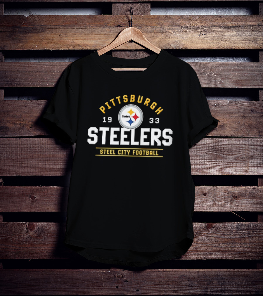 Pittsburgh Steelers 1933 Steel City Football Team T-Shirt