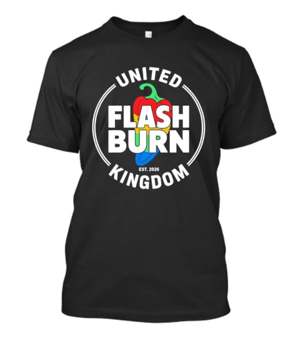 United Flash Burn Kingdom Est 2026 Chili Pepper T-Shirt