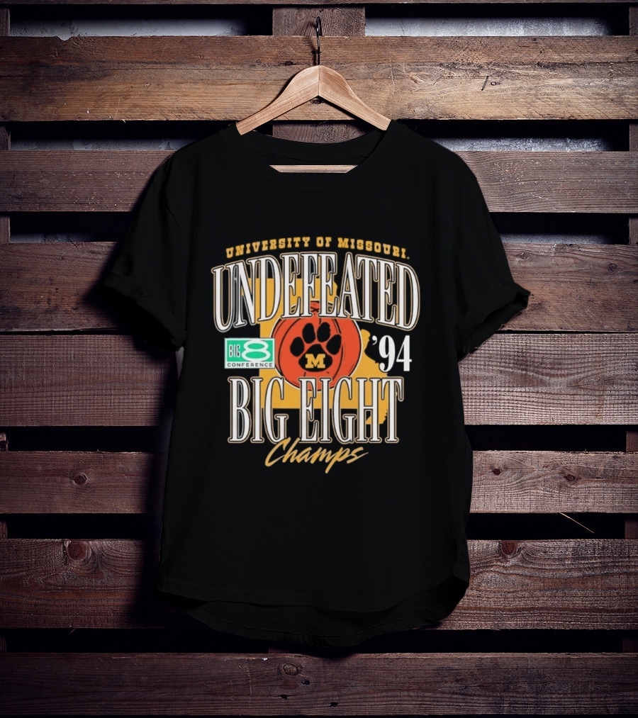 University Of Missouri Big Eight Undefeated Champions 1994 T-Shirt