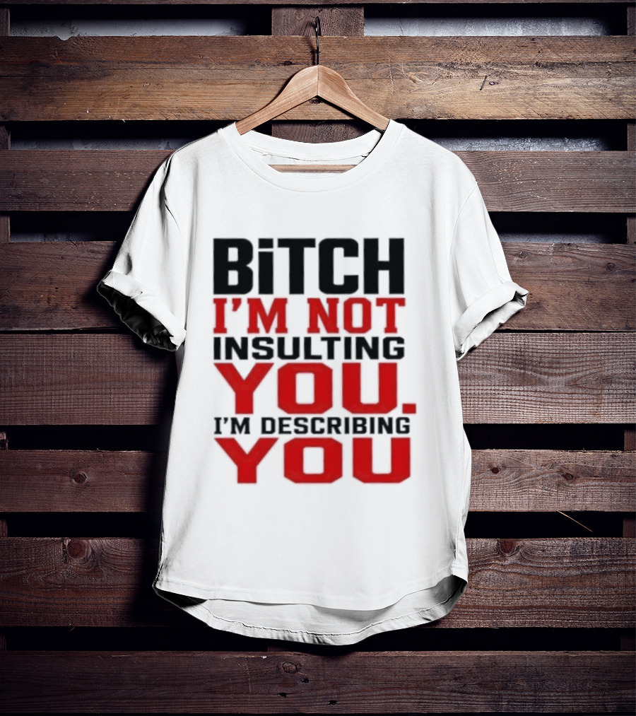 Bitch I'm Not Insulting You I'm Describing You T-Shirt