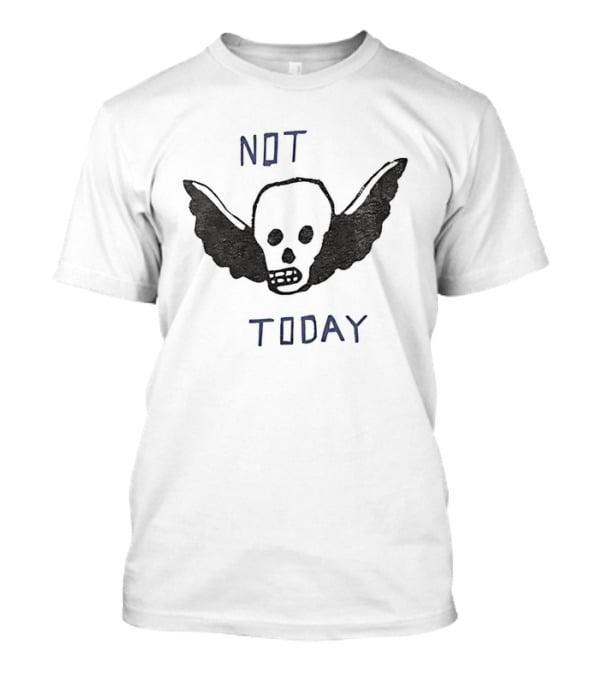 Not Today Winged Skull Gothic T-Shirt