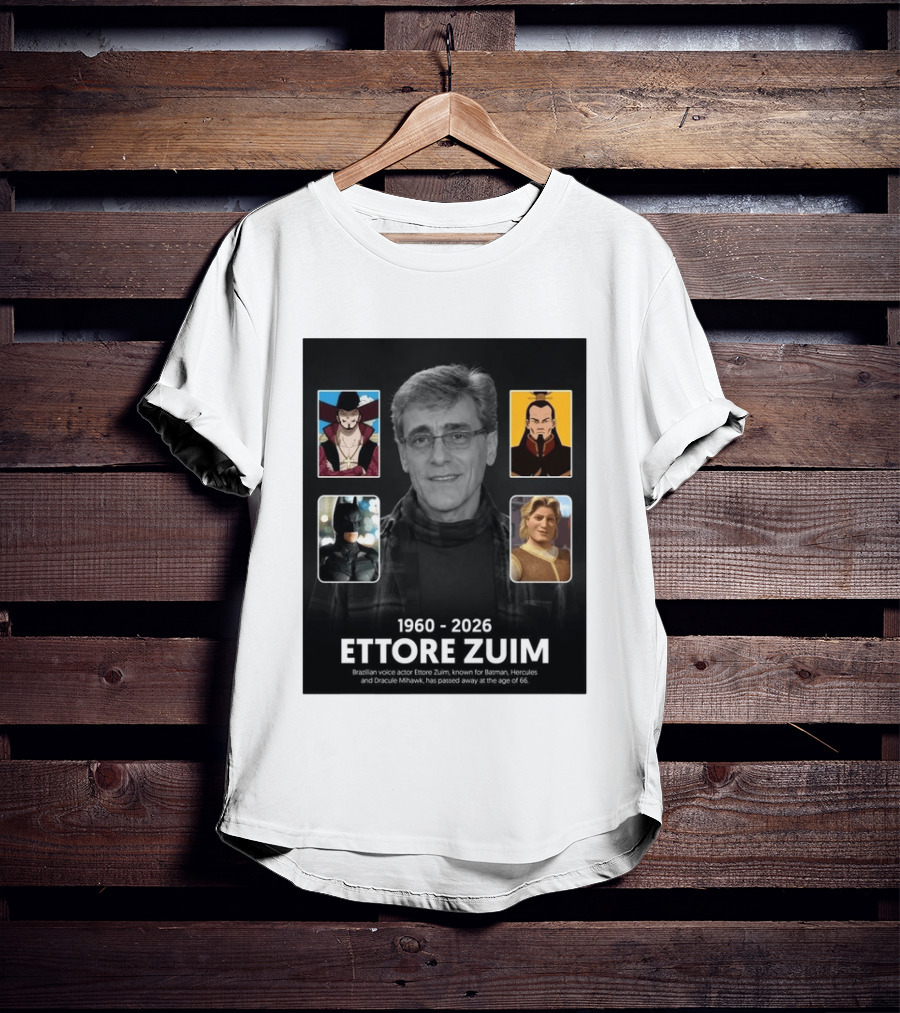 1960 2026 Ettore Zuim Batman Hercules Dracula Mihawk Voice Actor T-Shirt