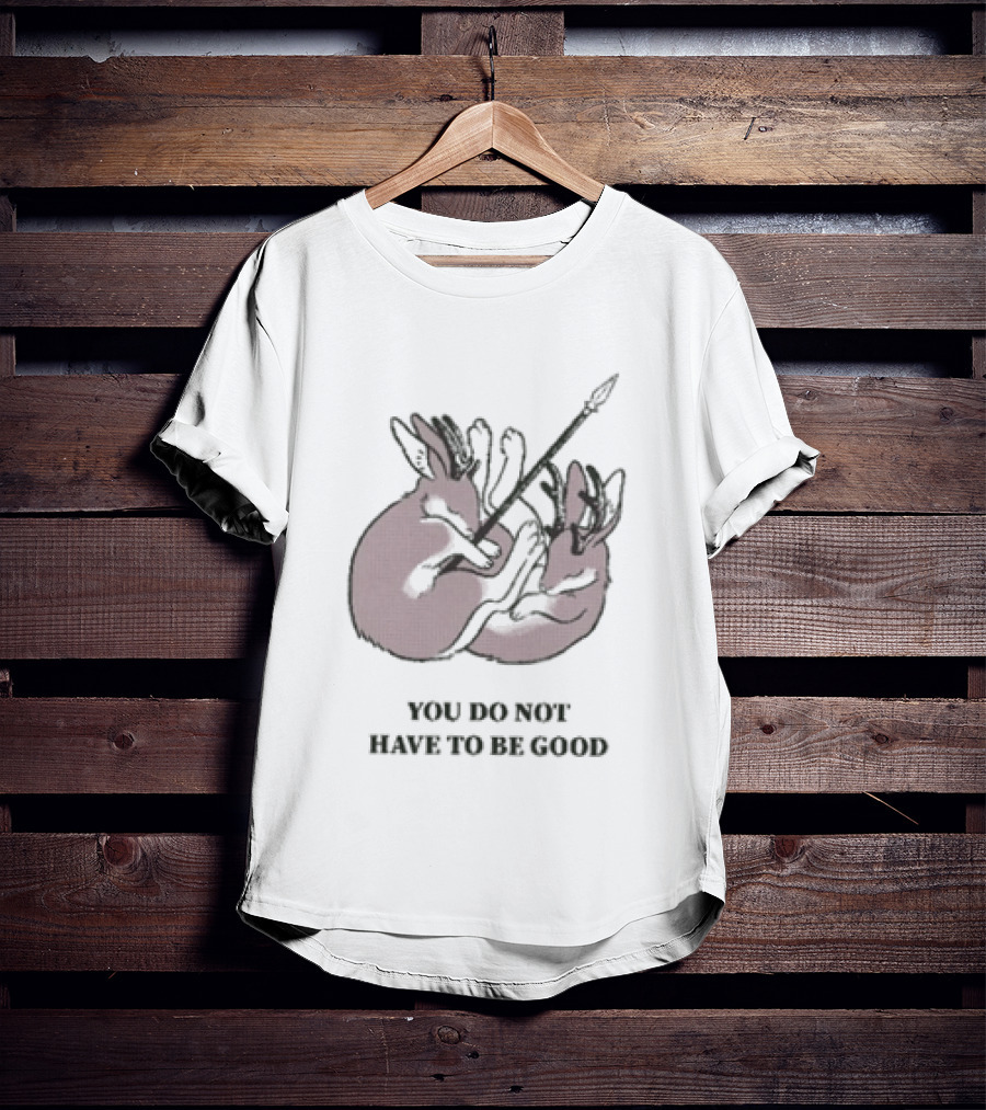 You Do Not Have To Be Good Jackalope Mary Oliver Antlers Arrow T-Shirt